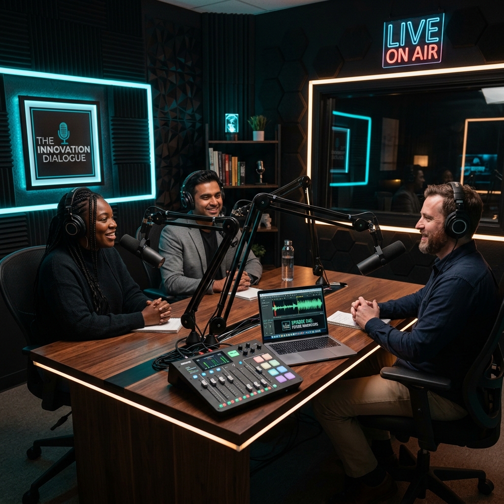 Gravação de Podcast Corporativo